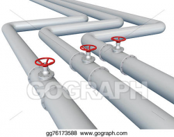 Clipart - Gas or oil pipeline. Stock Illustration gg76173588 ...