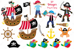 Pirate clipart, Pirate graphics & illus | Design Bundles