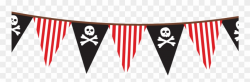 Pirate Banner Png - Pirate Pennant Clip Art Transparent Png ...