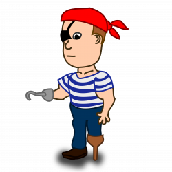 Clipart - Comic characters: Pirate