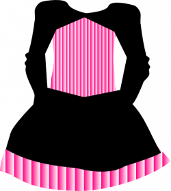 Pink Striped Pirate Dress Clip Art at Clker.com - vector clip art ...