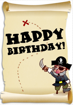 Free Printable Pirate Birthday Card #birthday #birthdayparty ...