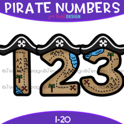Numbers Clip Art - Pirate Numbers {jen hart Clip Art}