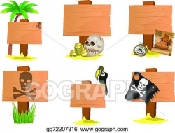 Vector Stock - Pirate sign. Clipart Illustration gg72207316 ...