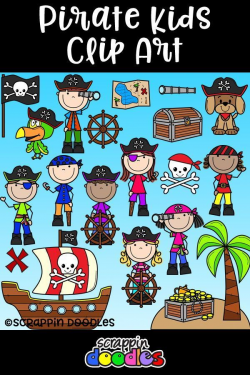 Pirate Kids Clipart {Scrappin Doodles Clipart} | Pirates in ...