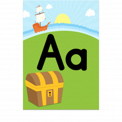 Pirate themed alphabet posters