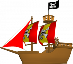Clipart - Pirate ship 3