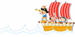 Watercraft Sailor Cartoon - Cute Little Pirate and Ship 2025*1014 ...
