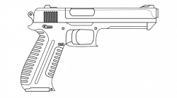 28+ Collection of Pistol Gun Drawing | High quality, free cliparts ...