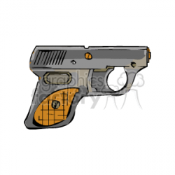 Small Magazine Pistol clipart. Royalty-free clipart # 173505