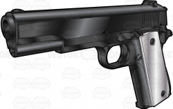 Pistol Clipart m1911 8 - 1024 X 650 Free Clip Art stock ...