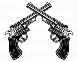 Gun Logo #3 Svg, Revolver SVG, Gun SVG, Pistol SVG, Weapon Svg, Revolver  Clipart, Gun Files for Cricut, Cut Files For Silhouette, Dxf, Png
