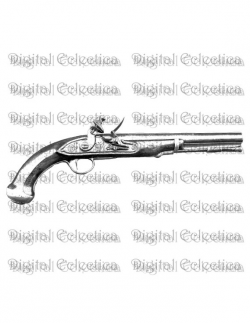 Antique Pistol Transparent Image. Pistol PNG. Pistol clipart. Gun PNG.  Transparent GUN. Scrapbook Pistol. Pistol clipart. No 0178.