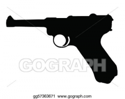 Vector Illustration - Ww2 - pistol. Stock Clip Art ...
