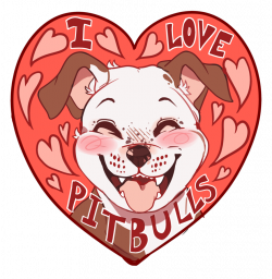 i love pitbulls sticker!!!!!!!!!! by bugisland on DeviantArt