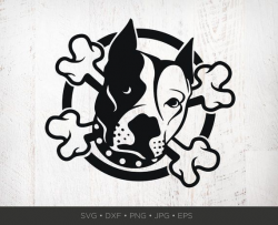 Pitbull SVG | Pitbull Clipart | Dog SVG | Pitbull Tattoo ...