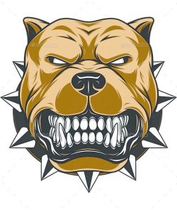 Angry Dog | karakter | Dog vector, Dog illustration, Pitbulls