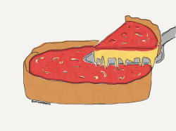 Deep Dish Pizza #IllustratedChicago | - illustrated chicago ...