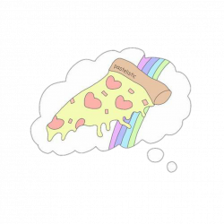 pizza rainbow thinking tumblr dreams sadness sad girls...