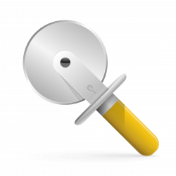 Clipart - pizza cutter icon