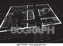 Vector Illustration - Building plans. EPS Clipart gg57727301 ...