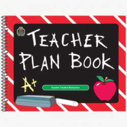 Tcr2093 Chalkboard Teacher Plan Book Image - Teacher Record ...