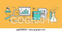 EPS Vector - Research planning and learning. Stock Clipart ...