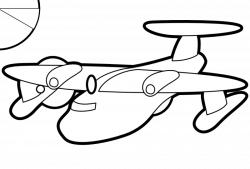 plane clipart black and white - HubPicture