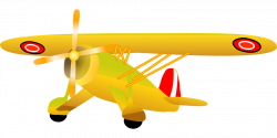 Yellow Airplane Cliparts - Shop of Clipart Library