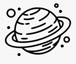Planet Svg Saturn - Saturn Clipart Black And White #168901 ...