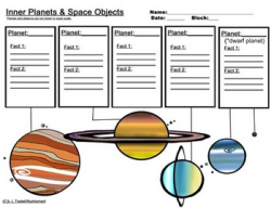 Inner and Outer Planet Worksheets...Bonus: 4 Piece Clip-Art Included!