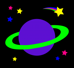 planet images | Ringed Planet With Stars - Free Clip Art ...