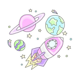 overlay, transparent, and planets image | Overlays | Cute ...