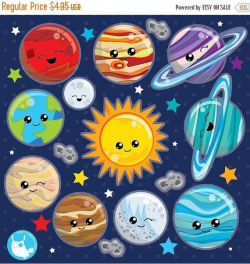 BUY20GET10 - Solar system clipart commercial use, planets ...
