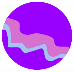OnlineLabels Clip Art - Purple Planet