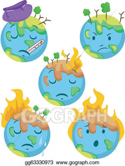 Vector Illustration - Sick planet icons. EPS Clipart ...