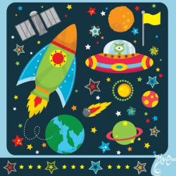 Outer space clipart: