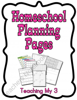 12 Planning Pages School Calendar Unit Planner Curriculum ...