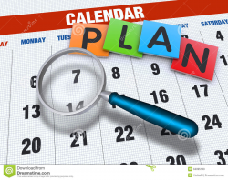 Planning Calendar Clipart