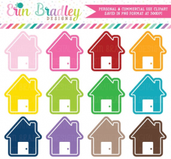 House Clipart, Home Clip Art, Moving Clip Art, Planner Clip Art Graphics  Commercial Use OK