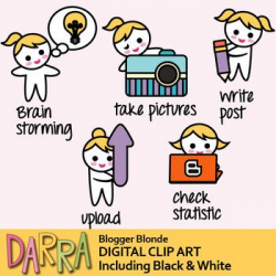 Blogger Clip Art | Clipart Planner | Clip art, Art, Blogger girl