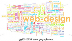 Drawing - Web design. Clipart Drawing gg55515735 - GoGraph