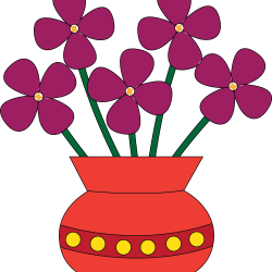 Flower Vase Clip Art, cartoon empty plant pot - Mehmetcetinsozler