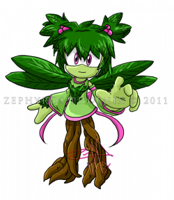 Sonic Chara: Shamrock the Tree Nymph by Zephyros-Phoenix on DeviantArt
