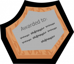 Achievement Award Plaque - Vector Image