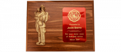 Firefighter with Child Plaque
