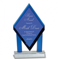 Download personalized blue crystal diamond plaque with ...