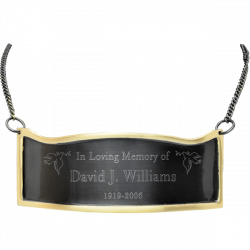 Engraved Plaque For Urns | Gold Silver | Memorial Gallery