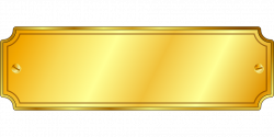 Gold plaque png clipart