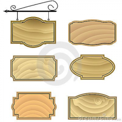 wood sign patterns | Hanging Wood Sign Shapes Stock Images ...
